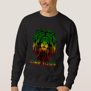 Sudadera Rasta Reggae Etíope León de Judá Rastafari Raíz