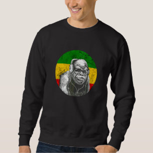 Sudadera Rasta Reggae Gorila Rastafari Mono Jamaica Hola