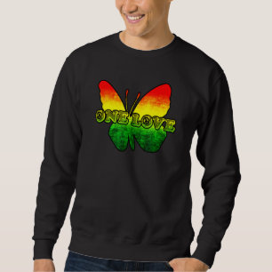 Sudadera Rasta Reggae Mariposa Hippie Insectos Bug Rastafa