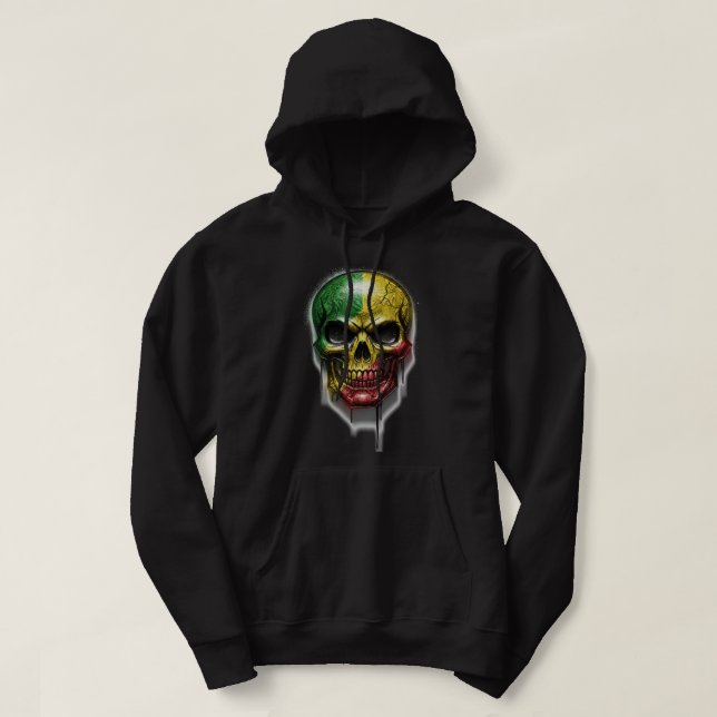 SUDADERA RASTA SKULL (Diseño del anverso)