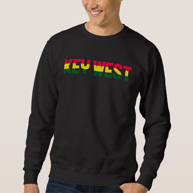 Sudadera Rastafari Island Vacation  Roots Rock Reggae Key W (Anverso)