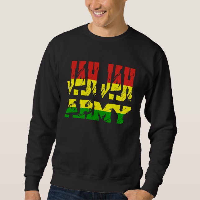 Sudadera Rastafari Soldier of Jamaica Souvenir Rasta Roots  (Anverso)