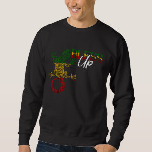 Sudadera Rastafarian Lizard arremete contra la bandera de r
