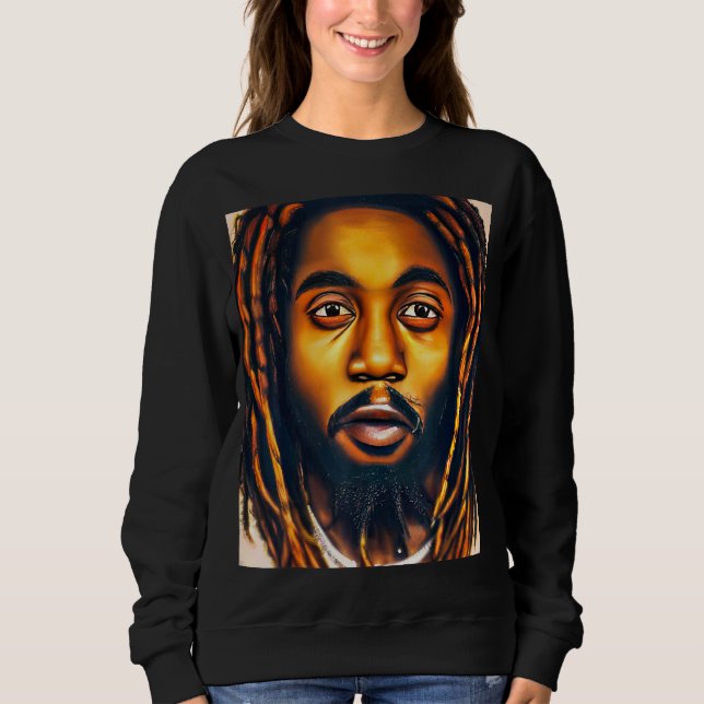 Sudadera Rastaman Reggae Dub Jah Rasta design_14 (Anverso)