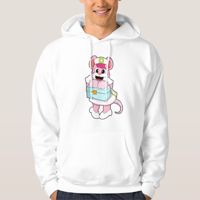 Sudadera Rat como enfermera con caja (Anverso)