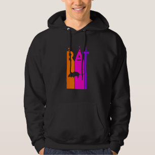 Sudadera Rata Animal Arcoíris Burbuja Con Silueta