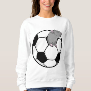 Sudadera Rata con balón de fútbol