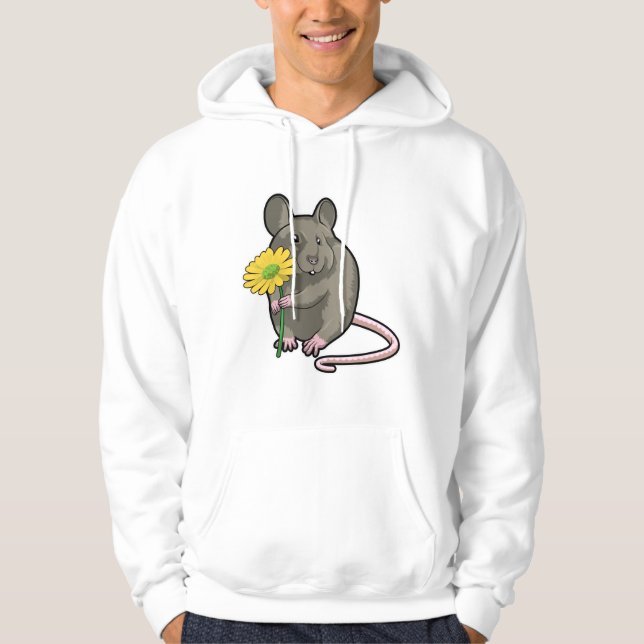 Sudadera Rata con flor amarilla (Anverso)