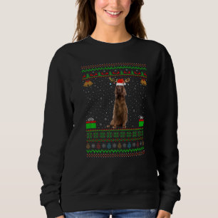 Sudadera Rato de reno de Santa Hat coincidiendo con Perro d
