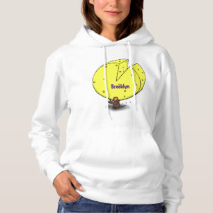 Sudadera Ratón blanco con ilustracion personalizado de ques