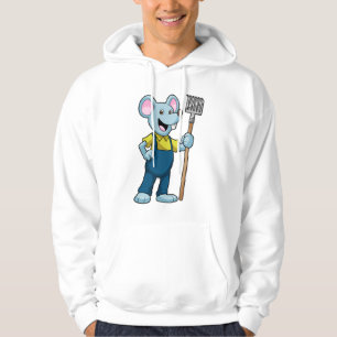 Sudadera Ratón como granjero con torta