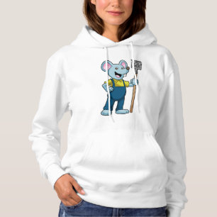 Sudadera Ratón como granjero con torta