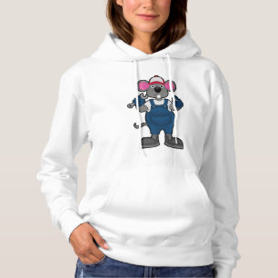 Sudadera Ratón como mecánico con tornillo y spangner