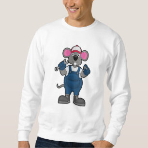 Sudadera Ratón como mecánico con tornillo y spangner