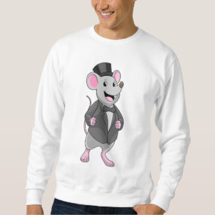 Sudadera Ratón como novio con cinta