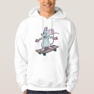 Sudadera Ratón como patinador con patineta