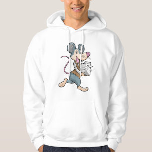 Sudadera Ratón como secretario con papel