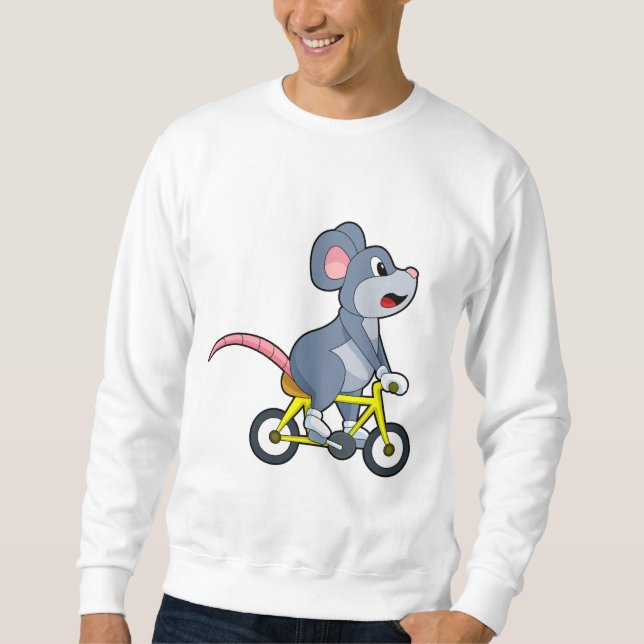 Sudadera Ratón con bicicleta (Anverso)