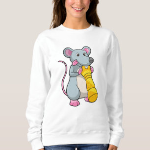 Sudadera Ratón en ajedrez con peón de ajedrez