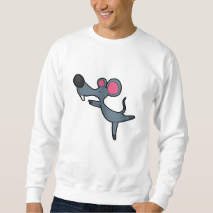 Sudadera Ratón en ejercicio de Estiramiento de Yoga