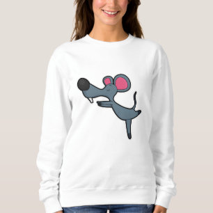 Sudadera Ratón en ejercicio de Estiramiento de Yoga