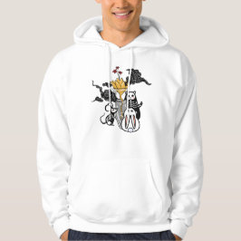 Sudadera Ratón Esqueleto Panda y Flor Dorada Zen