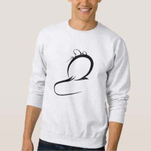 Sudadera Ratón japonés Sumi E Pintura de pincel