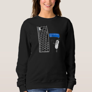 Sudadera Ratón y teclado divertidos para computadora que te