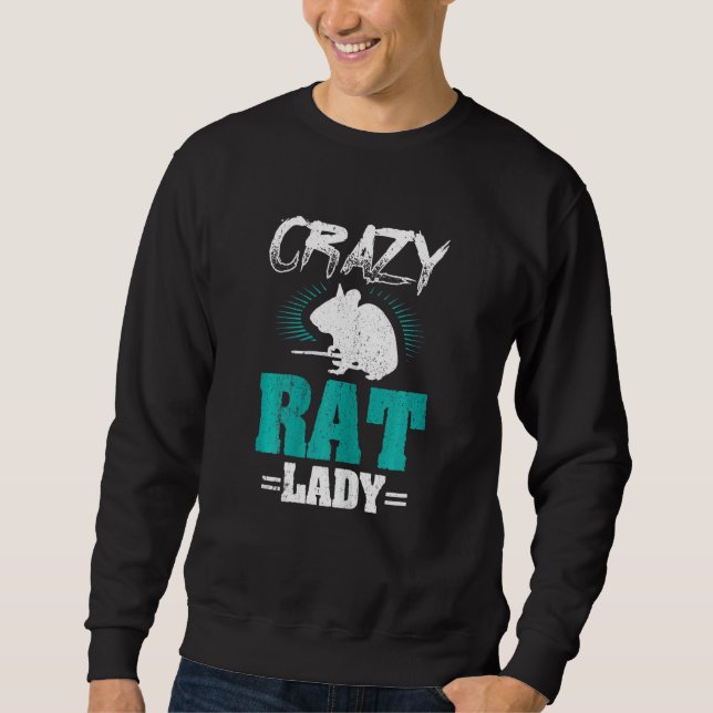 Sudadera Rats S Crazy Rat Lady (Anverso)