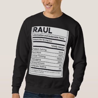 Sudadera Raul Nutrition Information Problement Solucionando