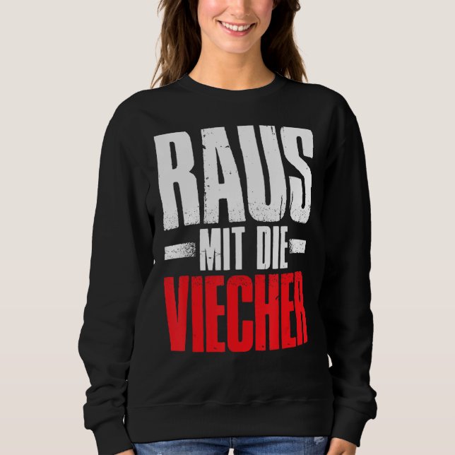 Sudadera Raus Mit Die Viecher Knight Meme Sarcasm Sayings (Anverso)