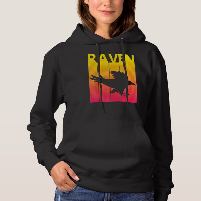 Sudadera Raven Bird Retro Costume (Anverso)