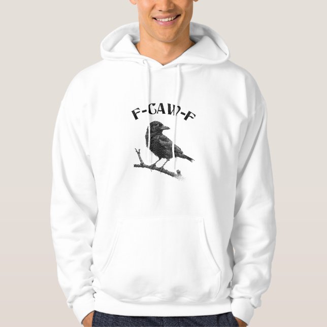 Sudadera Raven F-CAW-F Halloween Minimalista (Anverso)