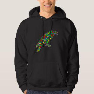 Sudadera Raven Funny Puzzle Animals Autism Awareness