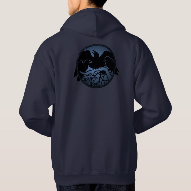 Sudadera Raven Hoodie Chaqueta de arte de cuerdas de gallo 