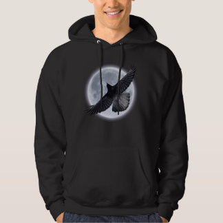 Sudadera RAVEN NEGRA QUE ABRAZA LA LUNA Hoodie