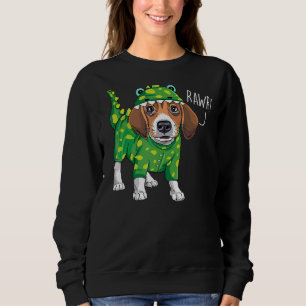 Sudadera Rawr Beagle Dinosaur Costume Perro 1