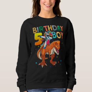 Sudadera Rawr Niño De 5 Años Dabbing Unicorn Dino