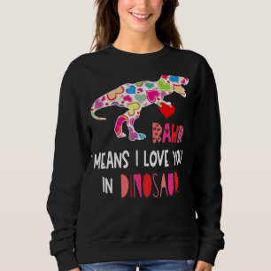 Sudadera Rawr Significa Que Te Amo En Los Divertidos San Va
