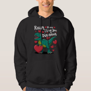 Sudadera Rawr Significa Que Te Amo En San Valentín De Dinos