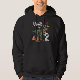 Sudadera Rawr, soy el segundo Fiesta de cumpleaños de Rex D