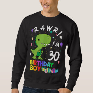 Sudadera Rawr, tengo 30 años de dinosaurio lindo