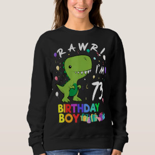 Sudadera Rawr, tengo 73 años de dinosaurio lindo