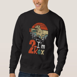 Sudadera Raws Soy Dos Rex Dos Rex Rex Dos Años Niño Dinos