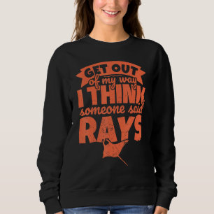 Sudadera Ray Por Batoidea De Mar De Stingray Sal De Mi W
