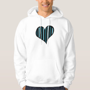Sudadera Rayas azules, patrón rayado, líneas, corazón