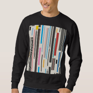 Sudadera Rayas coloridas: mezcla de patrones gráficos
