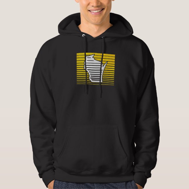 Sudadera Rayas Gradiente Retro de Milwaukee Wisconsin (Anverso)