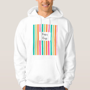 Sudadera Rayas verticales arcoiris coloreadas retro multico