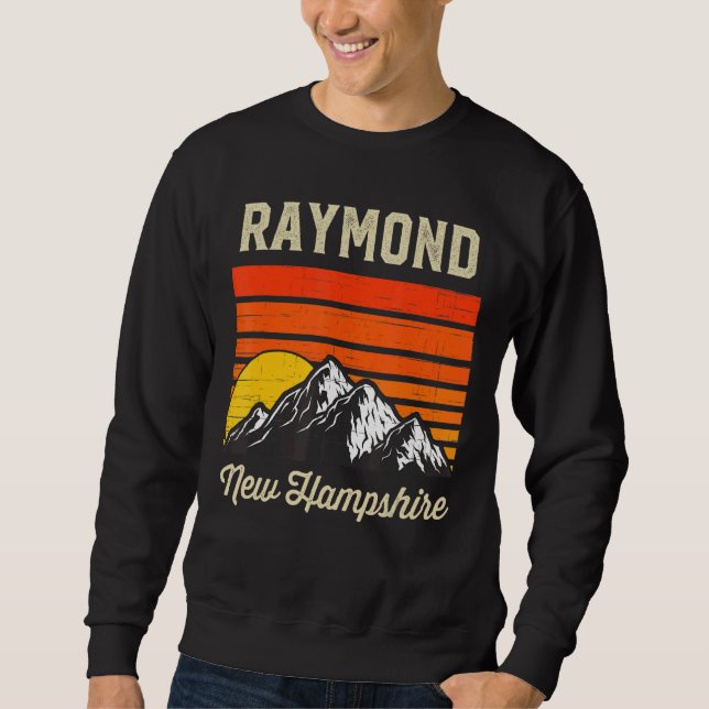 Sudadera Raymond New Hampshire Hometown City State Retro No (Anverso)
